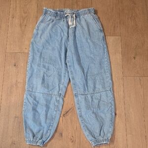 Zara Casual Light Blue‎ Denim Joggers - Medium